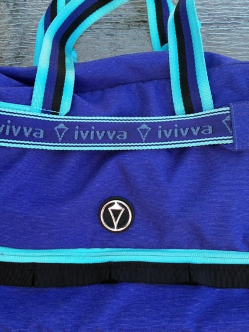 Ivivva By Lululemon Royal Blue "In The Game" Duffle Gym Overnight Weekender Bag - Picture 4 of 16